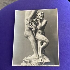 Print? Photo ? Vintage Black & white 46270 Michelangelo 1929